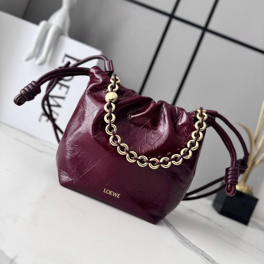 0039-Flamenco Metal Chain Lambskin (Snakeskin)